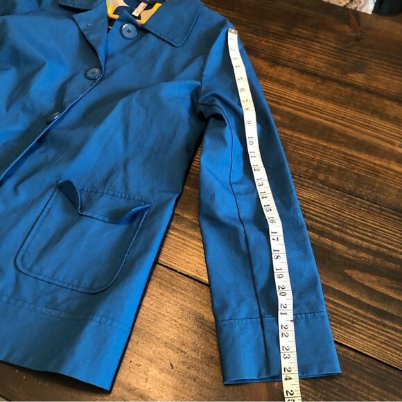 Old Navy Jacket Women’s Size Medium Blue Waterproof Rain Pea Coat Outerwear - Picture 8 of 13